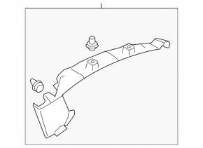 Rear pillar trim right front Subaru Outback 15-19 gray, scratch