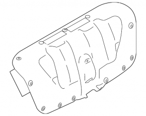 Subaru Legacy 15-19 black trunk lid trim