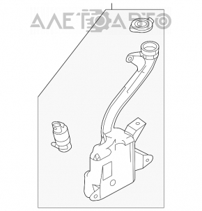 Ford Focus Windscreen Washer Reservoir Crack in Housing