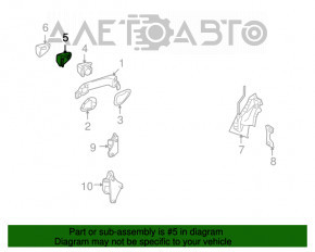 Plug outer handle front right Mercedes W164 ML