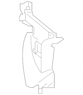 Radiator deflector left Mercedes W213 E 300/350/400/450 17-20 2.0T, 3.0T