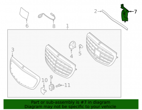 Radiator deflector left Mercedes W213 E 300/350/400/450 17-20 2.0T, 3.0T