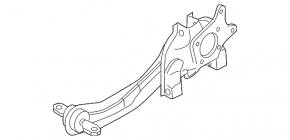 Rear right trunnion Mazda3 MPS 09-13 with lever