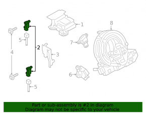 Airbag sensor front left Mazda 6 13-17
