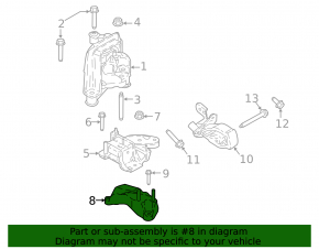 Left Engine Mount Bracket Ford Ecosport 18-22 2.0