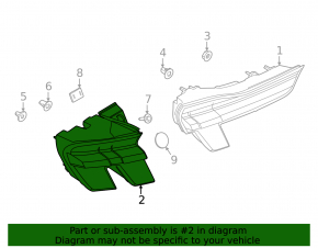 Outer Wing Light Right Ford Mustang Mach-E 21-23