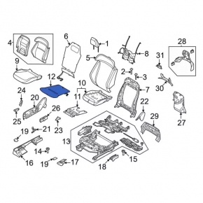 Heated Driver's Seat for Ford Mustang Mach-E 21-25