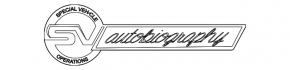 SV Autobiography emblem on the tailgate of a 2020-21 Land Rover Range Rover.
