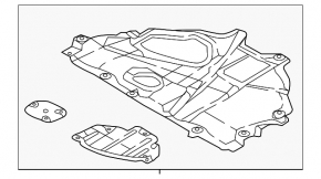 Rear engine guard for Mazda CX-5 13-16