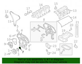 Crankshaft Rear Cover VQ35 Nissan Pathfinder 13