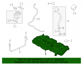 Fuel tank Mini Cooper F56 3d 14-
