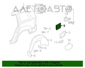Ventilation shield left Mercedes W164 ML