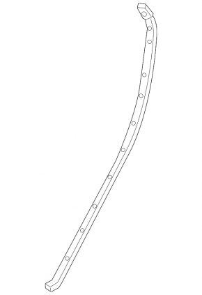 Chevrolet Malibu 13-15 rear right door seal lower