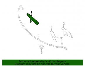 Right headlight washer nozzle for Mercedes R-class W251 06-13