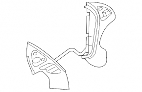 Nissan Rogue 17 Steering Wheel Control Buttons - Type 2, Broken Fasteners