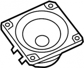 Speaker rear left Nissan Rogue 14-20 case break