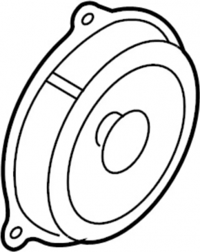 Speaker rear left Nissan Rogue 14-20 case break