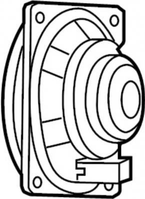 Speaker rear left Nissan Rogue 14-20 case break