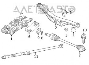 Rear differential guard for BMW X2 F39 18-23