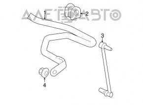 Front stabilizer bar Lexus CT200h 11-17 24.5 mm