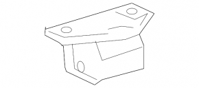 Rear subframe bracket left Toyota Highlander 08-13