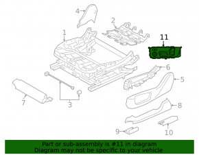 BMW X7 G07 19-26 driver's seat control with lumbar support, Comfort