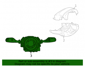 Steering column switches with steering wheel cable BMW 7 G11 G12 16-18 without heating