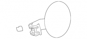Fuel filler flap Kia Niro 17-22 HEV, PHEV