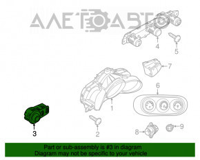 Light control Fiat 500X 16- under fog lights
