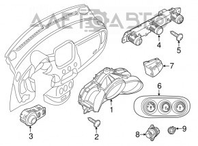 Light control Fiat 500X 16- under fog lights