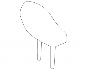 Rear left headrest, 2nd row, Toyota Highlander 20-25, black leather, Platinum, XSE