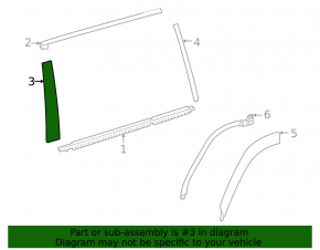 Door trim, rear right, front side, Lexus LX 22-26