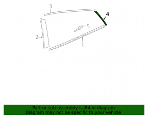 Door trim side rear left Toyota Prius 50 16- rear