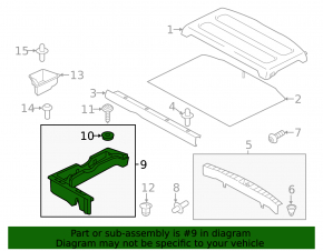 Foam plastic for tool right Mitsubishi Outlander Sport ASX 10-