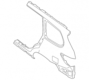 Quarter wing rear left Nissan Pathfinder 13-20