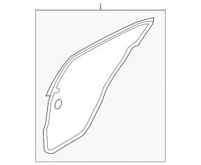 Door seal rear right Infiniti Q50 14-20