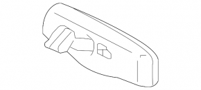 Interior mirror Toyota Sienna 15-17 auto-dimming, Home link, compass