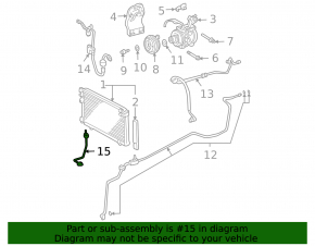 Lexus RX300 RX330 04-04 Air Conditioning Condenser-Compressor Pipe