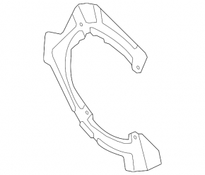 Brake Disc Cover Rear Right Porsche Panamera 10-16