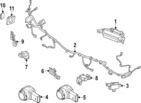 Rear Parking Sensor for Hyundai Santa Fe 24-26
