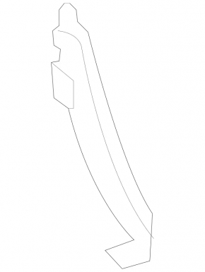 Right rear bumper bracket for Mercedes S-class W221