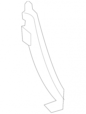 Right rear bumper bracket for Mercedes S-class W221