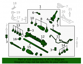 Mazda3 MPS 09-13 steering rack