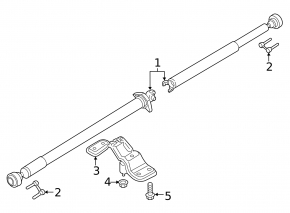 Propshaft bracket Lincoln MKC 15-19