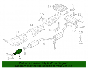 Rear catalyst Ford C-max MK2 13-18 cut off, studs sawed off