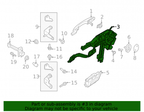 Door lock rear right Ford Escape MK4 20-23