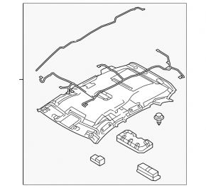 Mazda CX-50 23-24 gray headliner without panoramic windows