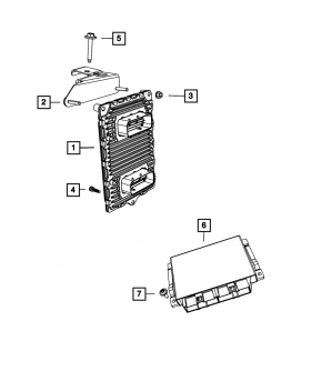 ECU block engine computer Dodge Challenger 11-14 3.6