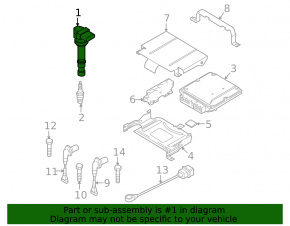 Ignition coil Audi Q3 8U 15-18 CCTA