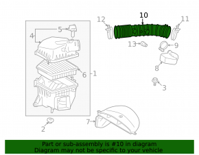 Lexus IS250 06-10 Air Duct